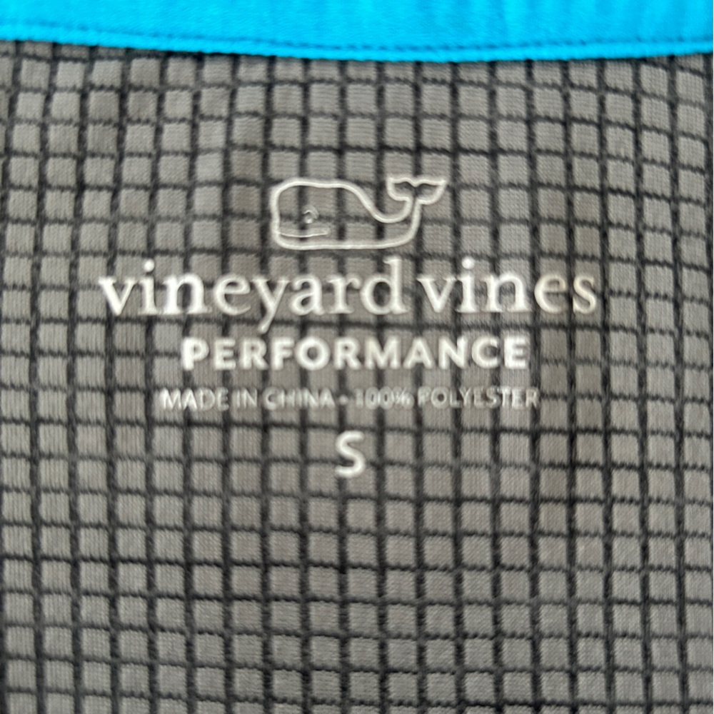 Vineyard Vines Men's Sankaty Performance 1/2 Zip Evening Sky (Black/Grey) Small - Picture 6 of 6